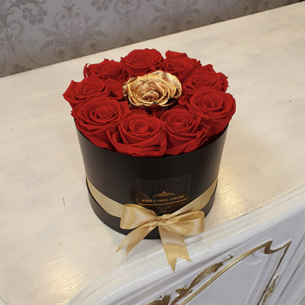 Luxury 10 Preserved Roses Box